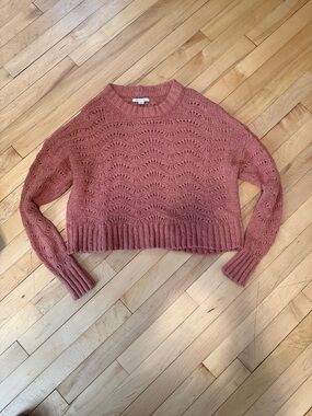 American Eagle Outfitters Crochet Knit Sweater